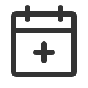 иконка calendar plus, calendar, календарь, plus, плюс