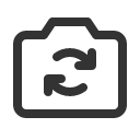 иконка camera rotate, camera, фотоаппарат, rotate, вращать