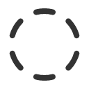 иконка circle dashed, circle, dashed
