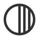 иконка circle half, circle, half, батарея