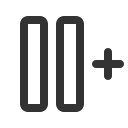 иконка columns plus right, columns, plus, плюс, right, стрелка
