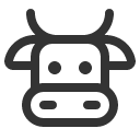 иконки cow, корова