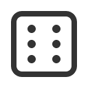 иконка dice six, dice, игральная кость, six