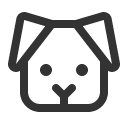 иконка dog, собака