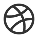 иконка dribbble logo, dribbble, logo