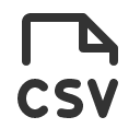 иконки file csv, file, файл, csv