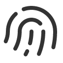 иконки fingerprint simple, fingerprint, отпечаток пальца, simple