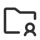 иконка folder simple user, folder, папка, simple, user, пользователь