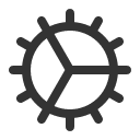 иконка gear fine, gear, шестеренка, fine
