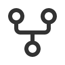 иконка git fork, git, fork, погрузчик