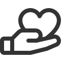 иконки hand heart, hand, рука, heart, сердце