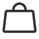 иконки handbag simple, handbag, simple