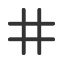 иконки hash straight, hash, straight
