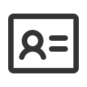 иконки identification card, identification, card, кредитная карточка