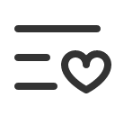 иконки list heart, list, heart, сердце