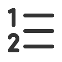 иконки list numbers, list, numbers