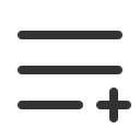 иконка list plus, list, plus, плюс