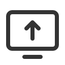иконка monitor arrow up, monitor, монитор, arrow, стрелка, up, стрелка вверх