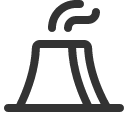 иконки nuclear plant, nuclear, plant, цветочный горшок
