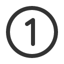 иконка number circle one, number, circle, one, гугл плюс
