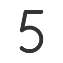 иконки number five, number, five