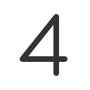 иконки number four, number, four