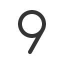иконки number nine, number, nine