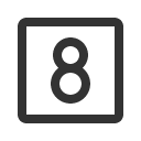 иконки number square eight, number, square, eight