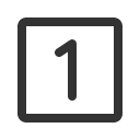 иконка number square one, number, square, one, гугл плюс