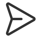 иконка paper plane right, paper, кошка, plane, самолет, right, стрелка