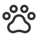 иконка paw print, paw, print, принтер