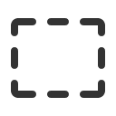 иконка rectangle dashed, rectangle, dashed