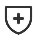 иконка shield plus, shield, щит, plus, плюс