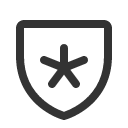 иконка shield star, shield, щит, star, звезда