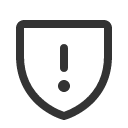 иконка shield warning, shield, щит, warning, предупреждение