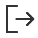 иконка sign out, sign, out