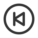 иконка skip back circle, skip, back, стрелка, circle