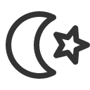 иконка star and crescent, star, звезда, and, crescent, луна