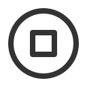 иконка stop circle, stop, стоп, circle