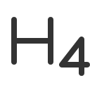 иконка text h four, text, текст, four