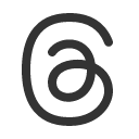 иконка threads logo, threads, logo