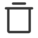 иконка trash simple, trash, мусорный бак, simple