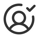 иконка user circle check, user, пользователь, circle, check, галочка