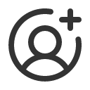 иконки user circle plus, user, пользователь, circle, plus, плюс