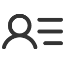 иконка user list, user, пользователь, list