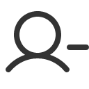иконки user minus, user, пользователь, minus, минус