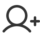 иконка user plus, user, пользователь, plus, плюс
