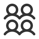 иконка users four, users, пользователи, four
