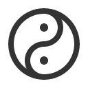 иконки yin yang, инь янь, yin, yang