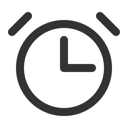 иконка alarm, будильник,